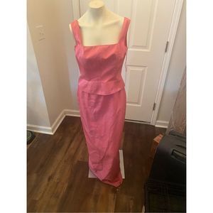 ADRIANNA PAPELL Pink y2k Gown